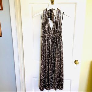 Wink Halter Dress  in Lux Fabric with metallic Shimmer